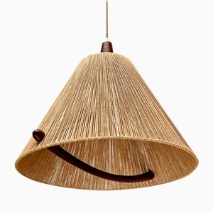 Mid-Century Type 324 Teak Pendant Lamp from Temde, 1960s-UAH-1720889