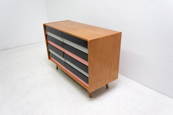 Mid-Century U-453 Chest of Drawers by Jiří Jiroutek, Czechoslovakia-HXT-994107