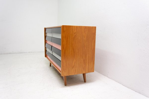 Mid-Century U-453 Chest of Drawers by Jiří Jiroutek, Czechoslovakia-HXT-994107