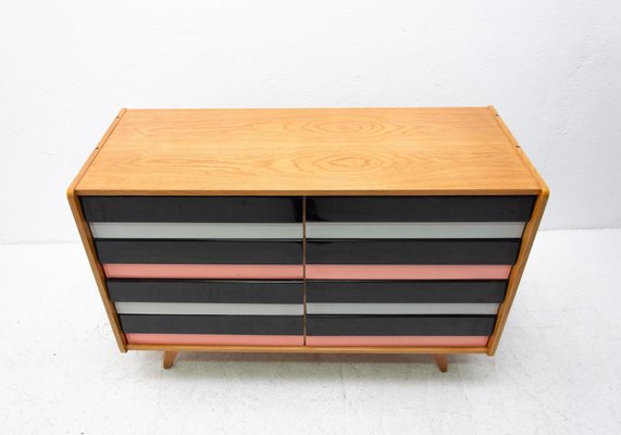 Mid-Century U-453 Chest of Drawers by Jiří Jiroutek, Czechoslovakia-HXT-994107