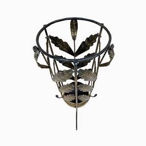 Mid-Century Umbrella Stand in Gilt Iron and Brass-NOU-964873