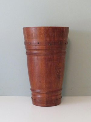 Mid-Century Umbrella Stand in Solid Wood, Germany, 1960-UKG-1371561