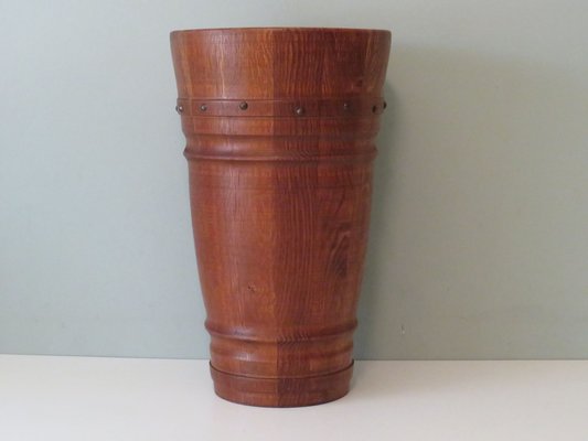 Mid-Century Umbrella Stand in Solid Wood, Germany, 1960-UKG-1371561