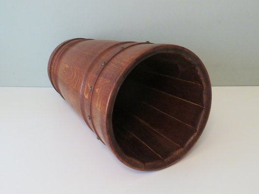 Mid-Century Umbrella Stand in Solid Wood, Germany, 1960-UKG-1371561