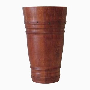 Mid-Century Umbrella Stand in Solid Wood, Germany, 1960-UKG-1371561