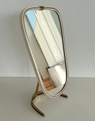 Mid-Century Vanity Table Mirror in Brass from Vereinigte Werkstätten Germany, 1960-VNE-2027216