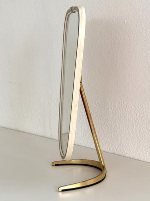 Mid-Century Vanity Table Mirror in Brass from Vereinigte Werkstätten Germany, 1960-VNE-2027216