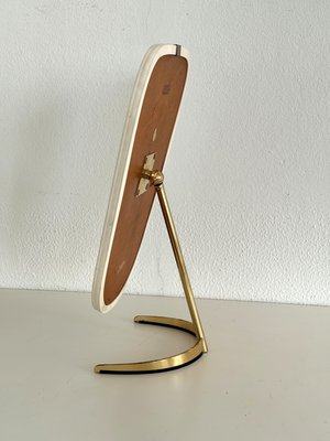 Mid-Century Vanity Table Mirror in Brass from Vereinigte Werkstätten Germany, 1960-VNE-2027216