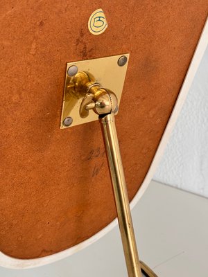 Mid-Century Vanity Table Mirror in Brass from Vereinigte Werkstätten Germany, 1960-VNE-2027216