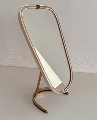 Mid-Century Vanity Table Mirror in Brass from Vereinigte Werkstätten Germany, 1960-VNE-2027216