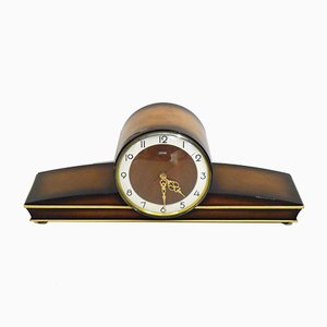 Mid-Century Varnished Wooden Clock from FFR-RNR-836729