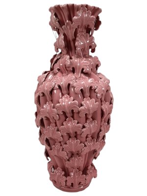 Mid-Century Vase in Pink Porcelain-TCS-1314889