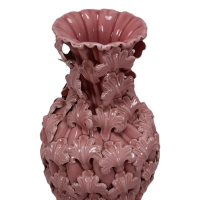 Mid-Century Vase in Pink Porcelain-TCS-1314889