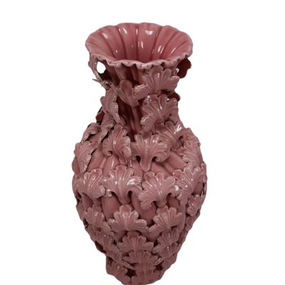 Mid-Century Vase in Pink Porcelain-TCS-1314889