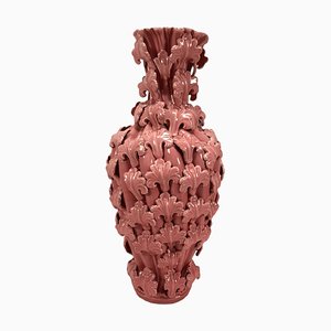 Mid-Century Vase in Pink Porcelain-TCS-1314889