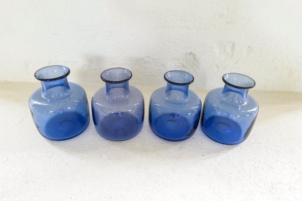 Mid-Century Vases by Per Lutken for Holmegaard, Denmark, Set of 7-UYK-1362804