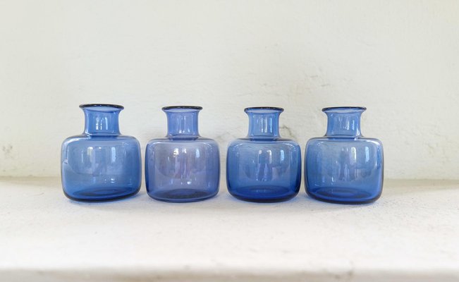 Mid-Century Vases by Per Lutken for Holmegaard, Denmark, Set of 7-UYK-1362804