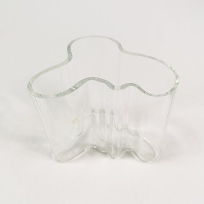 Mid-Century Vases in Glass by Alvar Aalto, Finland, 1980s, Set of 2-ZTG-1736121