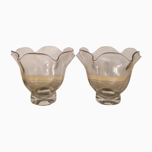 Mid-Century Vases in Mouth-Blown Murano Glass, Italy, 1950s, Set of 2-ZST-1075507