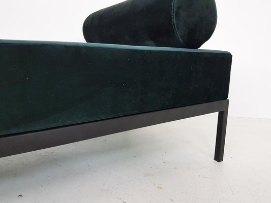 Mid-Century Velvet and Metal Daybed, the Netherlands, 1960s-ZO-633426