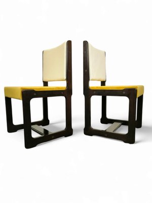 Mid-Century Velvet and Rosewood Chairs, 1950s, Set of 6-WIF-2041335