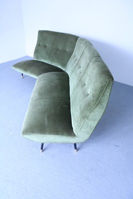 Mid-Century Velvet Sofa, 1950s-SXX-838336