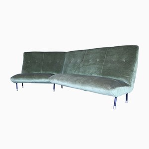 Mid-Century Velvet Sofa, 1950s-SXX-838336