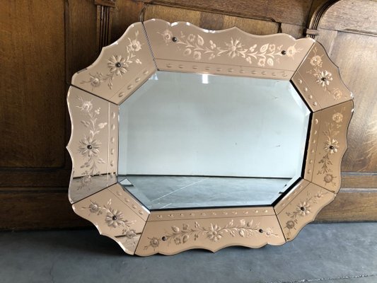 Mid-Century Venetian Mirror-QJM-857310