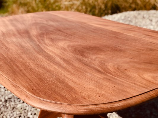 Mid-Century Victorian Mahogany Breakfast Tilt-Top Table in Raw Wood-KRJ-1153086