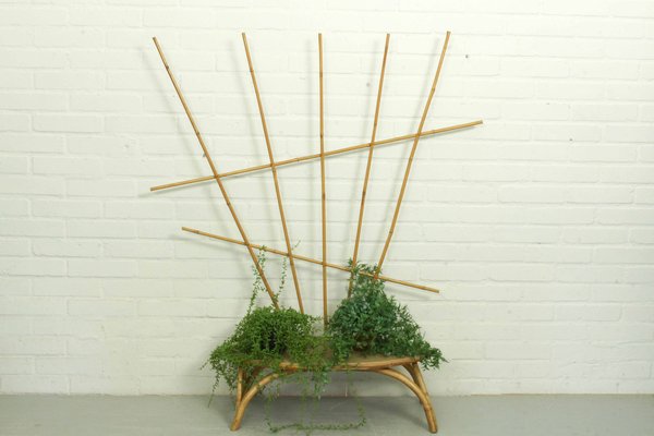 Mid-Century Vintage Bamboo Plant Table, 1960s-ZA-1378519