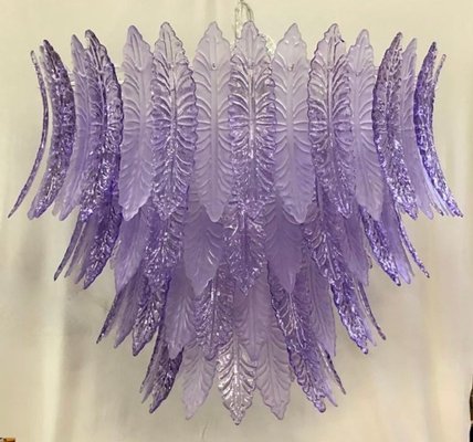 Mid-Century Violet Murano Glass Chandelier, 1980-UH-1259381