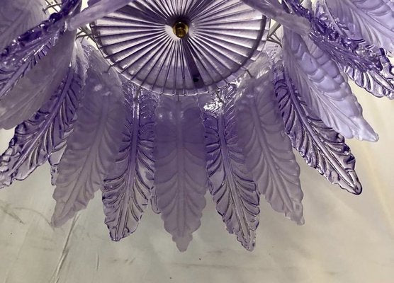 Mid-Century Violet Murano Glass Chandelier, 1980-UH-1259381