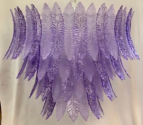 Mid-Century Violet Murano Glass Chandelier, 1980-UH-1259381