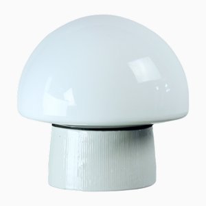 Mid-Century Wall Lamp in Ceramic and White Opaline Glass from Elektrosvit, 1960s-UL-1706515