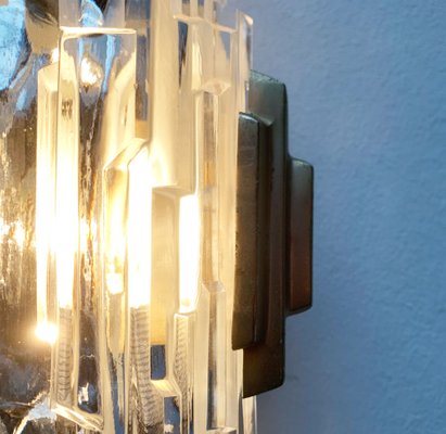 Mid-Century Wall Lamp in Ice Glass from Orrefors-UAH-1264257