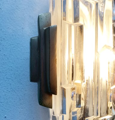 Mid-Century Wall Lamp in Ice Glass from Orrefors-UAH-1264257