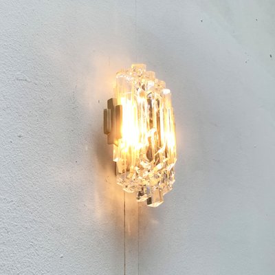 Mid-Century Wall Lamp in Ice Glass from Orrefors-UAH-1264257