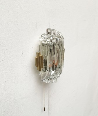 Mid-Century Wall Lamp in Ice Glass from Orrefors-UAH-1264257