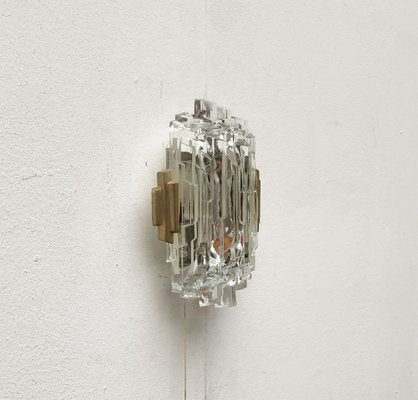 Mid-Century Wall Lamp in Ice Glass from Orrefors-UAH-1264257