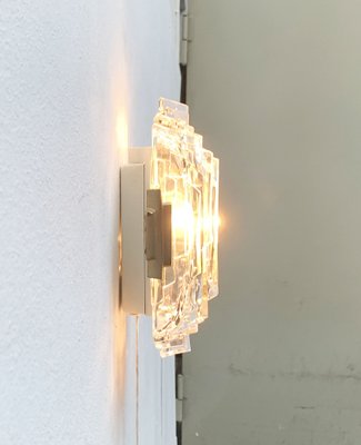 Mid-Century Wall Lamp in Ice Glass from Orrefors-UAH-1264257