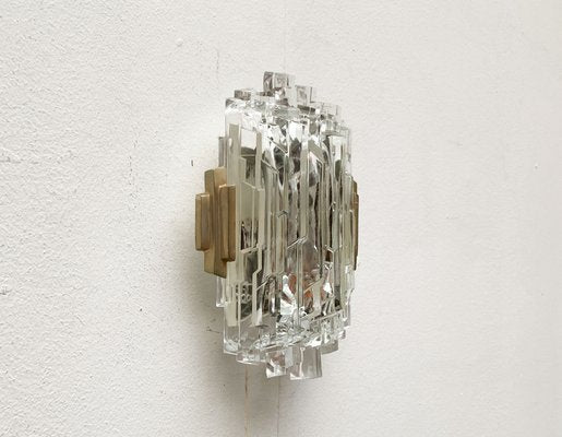 Mid-Century Wall Lamp in Ice Glass from Orrefors-UAH-1264257