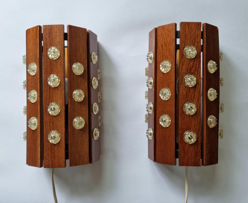 Mid-Century Wall Lamps from Verner Schou, Denmark, 1970s, Set of 2-TZ-1399372