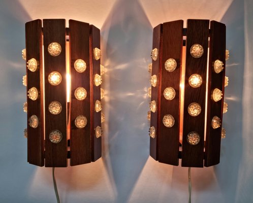 Mid-Century Wall Lamps from Verner Schou, Denmark, 1970s, Set of 2-TZ-1399372