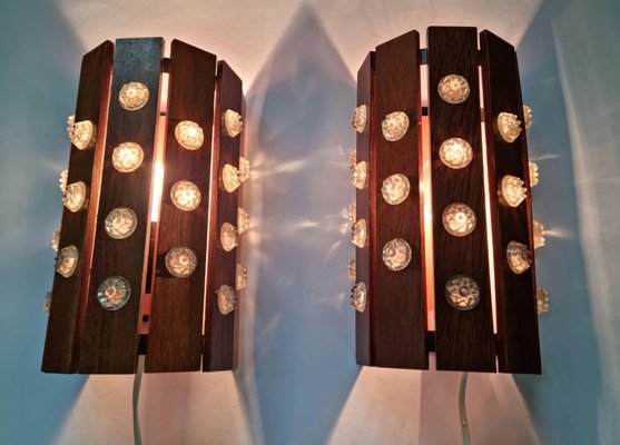 Mid-Century Wall Lamps from Verner Schou, Denmark, 1970s, Set of 2-TZ-1399372