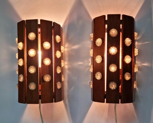 Mid-Century Wall Lamps from Verner Schou, Denmark, 1970s, Set of 2-TZ-1399372