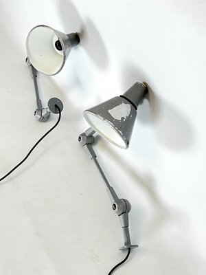 Mid-Century Wall Lamps in Metal from Stilnovo, Italy, 1960s, Set of 2-OT-1722558