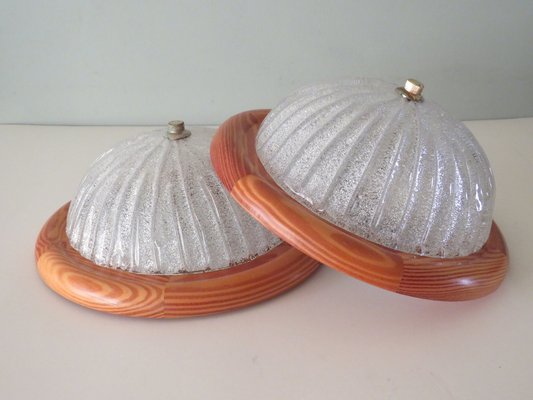 Mid-Century Wall Lamps or Ceiling Lamps from Massive Belgium, 1960, Set of 2-UKG-1248728