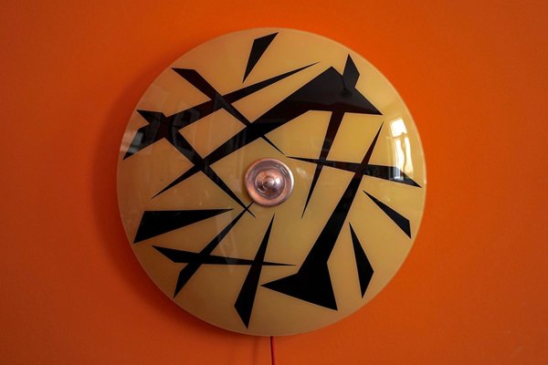 Mid-Century Wall Light with Glass Plate from Designfornication, 1956-BAF-763445