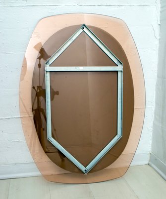 Mid-Century Wall Mirror from Veca, 1960s-FER-605620