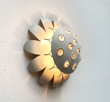 Mid-Century Wall or Ceiling Lamp with Flower Design-UAH-1245299